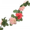 VidaXL Sztuczne girlandy kwiatowe, 6 szt., wiosenny róż, 250 cm