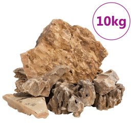 VidaXL Kamienie dragon stone, 10 kg, brązowe, 5-30 cm