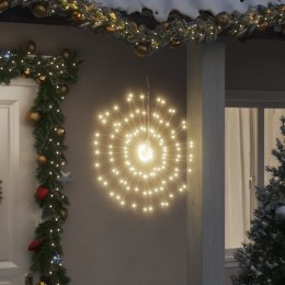 VidaXL Ozdoby świąteczne, 140 lampek LED, 2 szt., ciepła biel, 17 cm