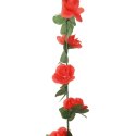 VidaXL Sztuczne girlandy kwiatowe, 6 szt., wiosenna czerwień, 250 cm
