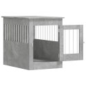 VidaXL Kojec dla psa, szary beton 55x80x68 cm, materiał drewnopochodny