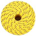 VidaXL Linka żeglarska, żółta, 8 mm, 250 m, polipropylen