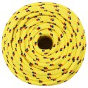 VidaXL Linka żeglarska, żółta, 14 mm, 100 m, polipropylen