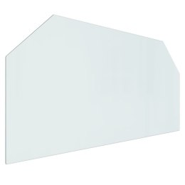 VidaXL Panel kominkowy, szklany, sześciokątny, 120x60 cm