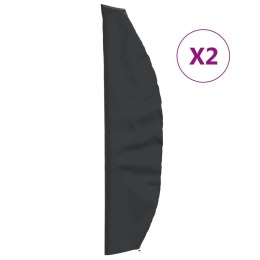 VidaXL Pokrowce na parasol ogrodowy, 2 szt., 280x30/81/45 cm, Oxford