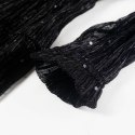 Sukienka dziecięca z długimi rękawami, czarna, 92