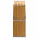VidaXL Stojak na drewno, jasny brąz, 120x45x140 cm, stal galwanizowana