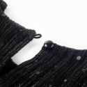 Sukienka dziecięca z długimi rękawami, czarna, 104