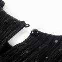 Sukienka dziecięca z długimi rękawami, czarna, 140