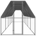 VidaXL Klatka zewnętrzna dla kurcząt, 2x10x2 m, stal galwanizowana