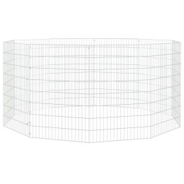 VidaXL 10-panelowa klatka dla królika, 54x80 cm, galwanizowane żelazo