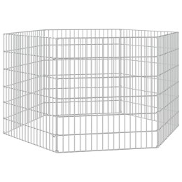 VidaXL 6-panelowa klatka dla królika, 54x60 cm, galwanizowane żelazo