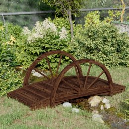 VidaXL Kładka ogrodowa z połówkami koła, 99x50x38 cm, drewno jodłowe