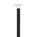 VidaXL Linka żeglarska, czarna jednolita, 12 mm, 250 m, polipropylen