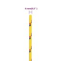 VidaXL Linka żeglarska, żółta, 6 mm, 250 m, polipropylen