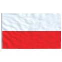 VidaXL Flaga Polski z masztem, 6,23 m, aluminium