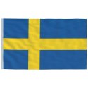VidaXL Flaga Szwecji z masztem, 6,23 m, aluminium