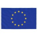 VidaXL Flaga Unii Europejskiej z masztem, 6,23 m, aluminium