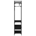 VidaXL Szafa z szufladami, czarna, 89x39x184,5 cm