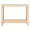 VidaXL Stół roboczy, 110x50x80 cm, lite drewno sosnowe