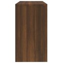 VidaXL Biurko z szufladą i szafką, brązowy dąb, 100x40x73 cm