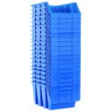 VidaXL Pojemniki sztaplowane, 20 szt., niebieskie, plastikowe
