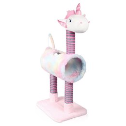 Pets Collection Drapak dla kota Unicorn, różowy, 40x30x85 cm