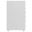 VidaXL Mobilna szafka kartotekowa, szara, 28x41x69 cm, metalowa