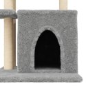VidaXL Drapak dla kota z sizalowymi słupkami, jasnoszary, 83,5 cm