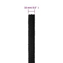 VidaXL Linka żeglarska, czarna jednolita, 16 mm, 100 m, polipropylen