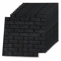 VidaXL Panele 3D z imitacją cegły, samoprzylepne, 20 szt., czarne