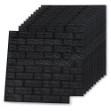 VidaXL Panele 3D z imitacją cegły, samoprzylepne, 40 szt., czarne