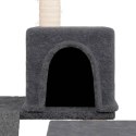 VidaXL Drapak dla kota z sizalowymi słupkami, ciemnoszary, 82 cm