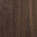 VidaXL Biurko, brązowy dąb, 100x45x76cm, materiał drewnopochodny, stal