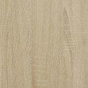 VidaXL Biurko, dąb sonoma, 100x45x76 cm, materiał drewnopochodny, stal