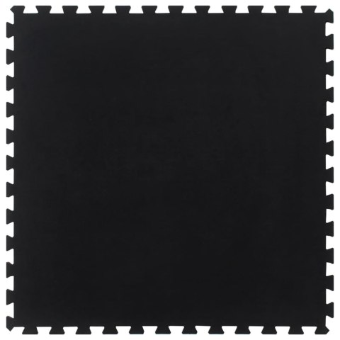 VidaXL Podłogowa mata gumowa, czarna, 12 mm, 100x100 cm