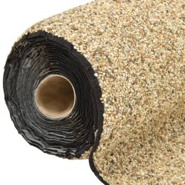 VidaXL Wykładzina do oczka wodnego, z kamyczkami, piaskowa, 1000x60 cm