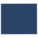 VidaXL Koc obciążeniowy, niebieski, 220x260 cm, 11 kg, tkanina