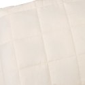 VidaXL Koc obciążeniowy, kremowy, 120x180 cm, 9 kg, tkanina