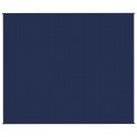 VidaXL Koc obciążeniowy, niebieski, 220x260 cm, 15 kg, tkanina