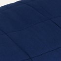 VidaXL Koc obciążeniowy, niebieski, 138x200 cm, 6 kg, tkanina
