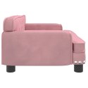 VidaXL Sofa dla dzieci, różowa, 70x45x30 cm, aksamit