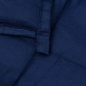 VidaXL Koc obciążeniowy, niebieski, 135x200 cm, 6 kg, tkanina