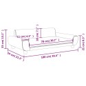 VidaXL Sofa dla dzieci, różowa, 100x54x33 cm, aksamit