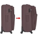 VidaXL 3-częściowy komplet walizek podróżnych, kawowy