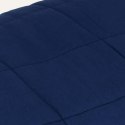 VidaXL Koc obciążeniowy, niebieski, 137x200 cm, 10 kg, tkanina