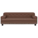 VidaXL Sofa dla dzieci, brązowa, 90x53x30 cm, sztuczna skóra