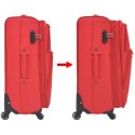VidaXL 3-częściowy komplet walizek podróżnych, czerwony