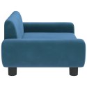 VidaXL Sofa dla dzieci, niebieska, 70x45x33 cm, aksamit
