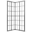 VidaXL Kabina prysznicowa, mrożone szkło ESG, 90x70x180 cm, czarna
